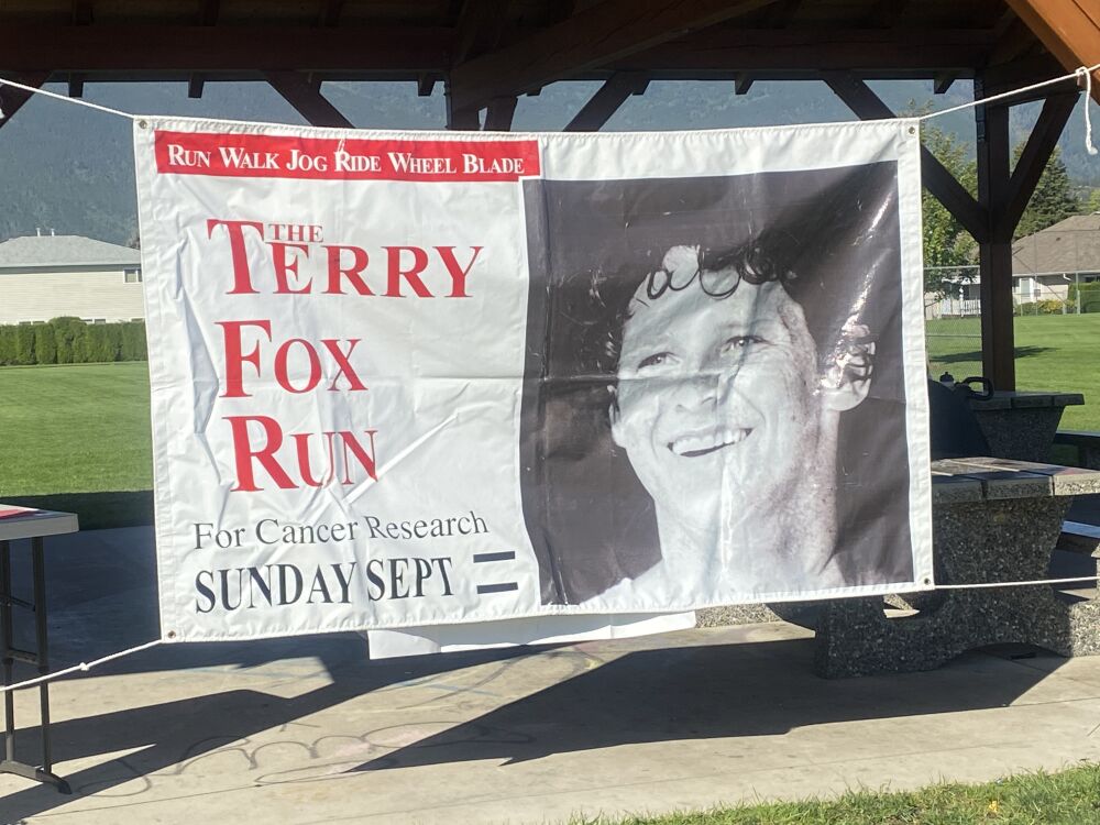 Terry Fox banner Sept 18, 2022